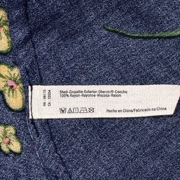 Free People Intimately Printed Floral Slip Dress Sz.M Midnight Blue Flowy Fairy - Picture 12 of 13